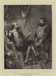 Le prime proposte di Don Chisciotte a Sancho Panza da John Gilbert